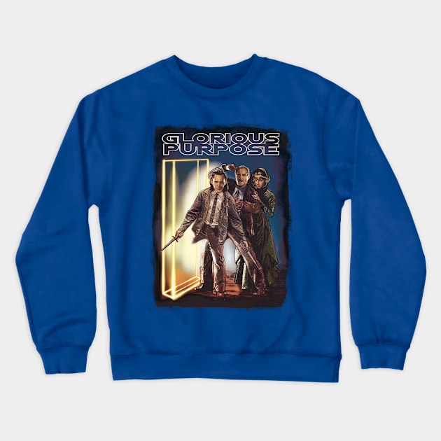 Burdened with Glorious Purpose Crewneck Sweatshirt by Elizachadwickart 